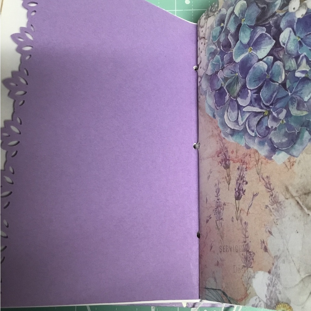 Handmade journal. Lavender themed journal - Picture 4 of 10